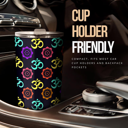 Chakra OM Print Pattern Tumbler