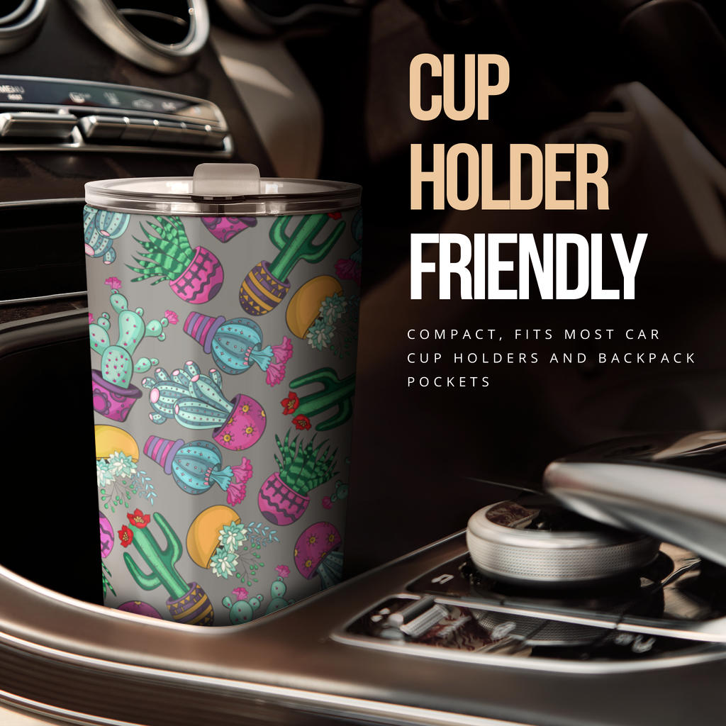 Cactus Colorful Print Pattern Tumbler