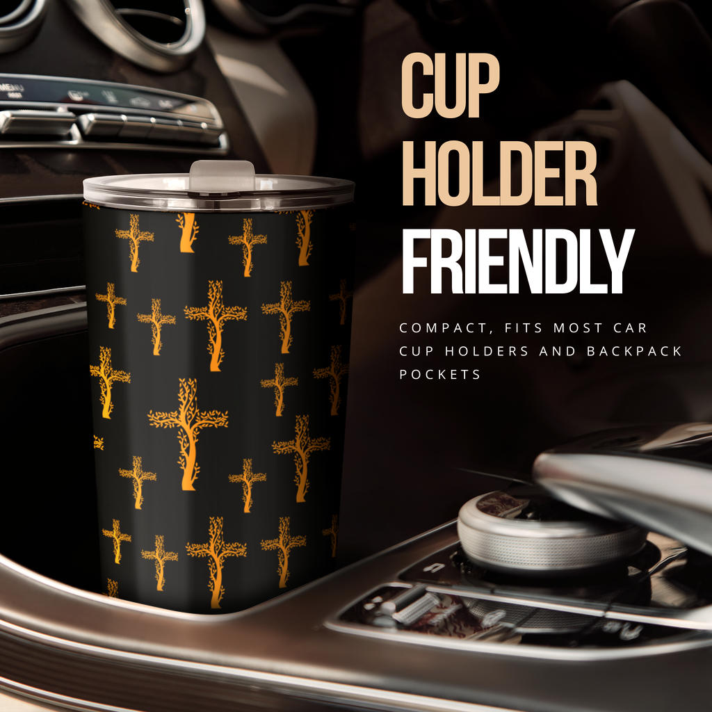 Christian Tree of Life Cross Design Tumbler