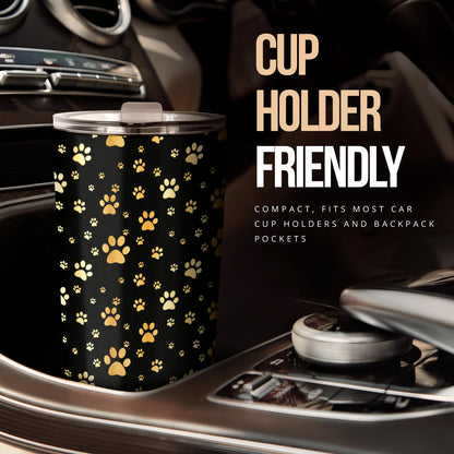 Paw Gold Print Tumbler