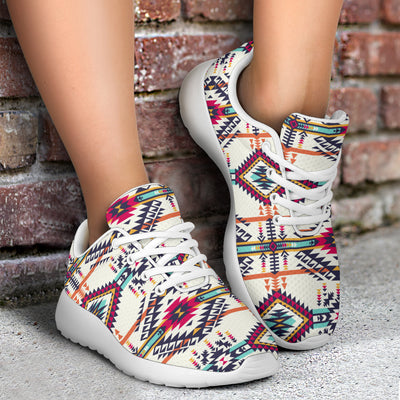 Indian Navajo Art Themed Design Print Athletic Shoes