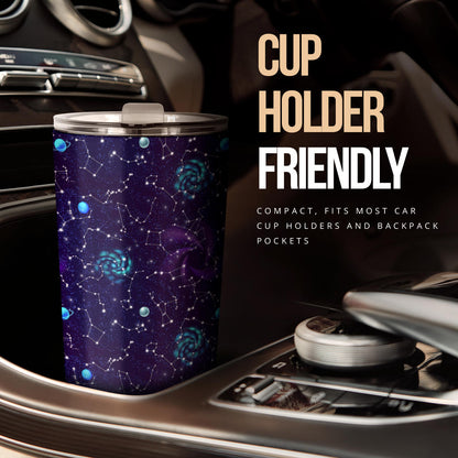 Zodiac Galaxy Design Print Tumbler