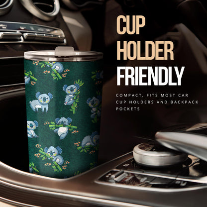 Koala Blue Design Print Tumbler
