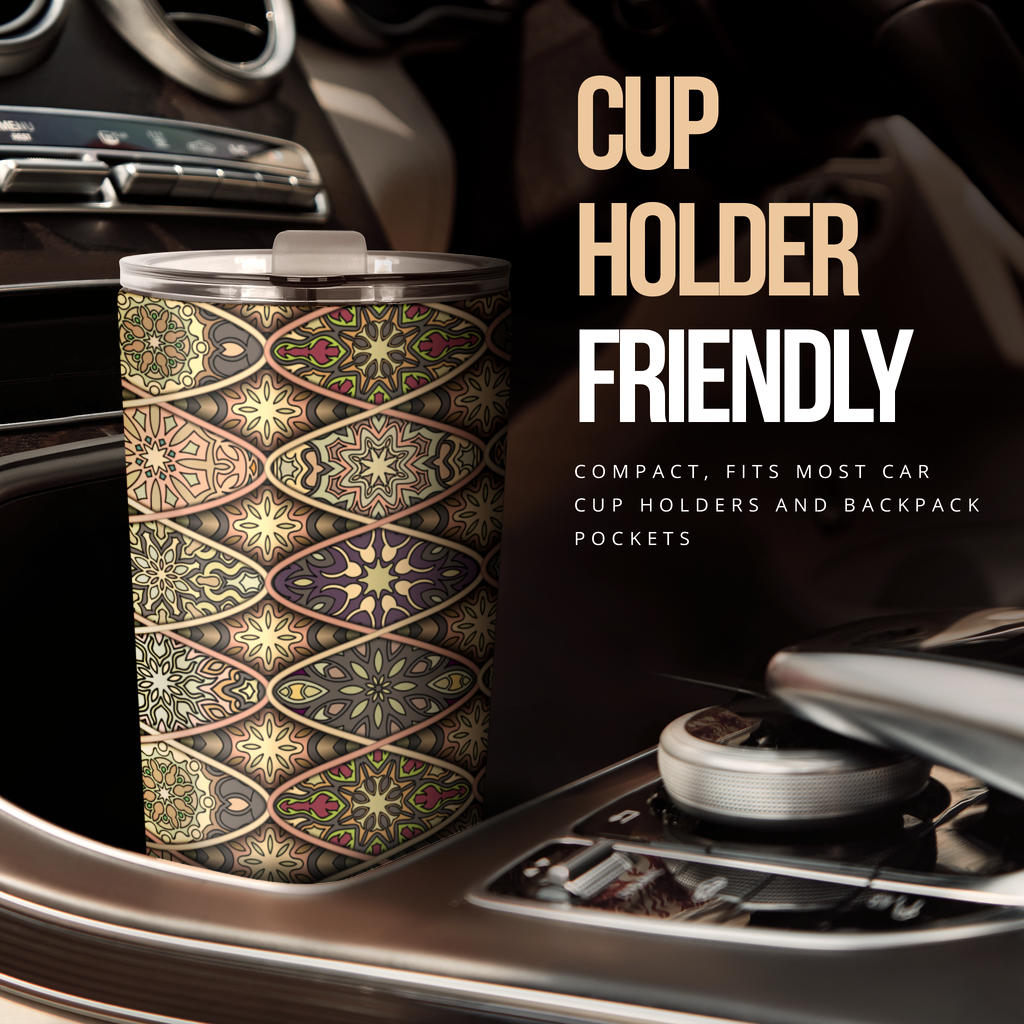 Mandala Motif Themed Design Print Tumbler