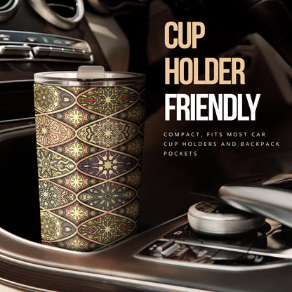 Mandala Motif Themed Design Print Tumbler
