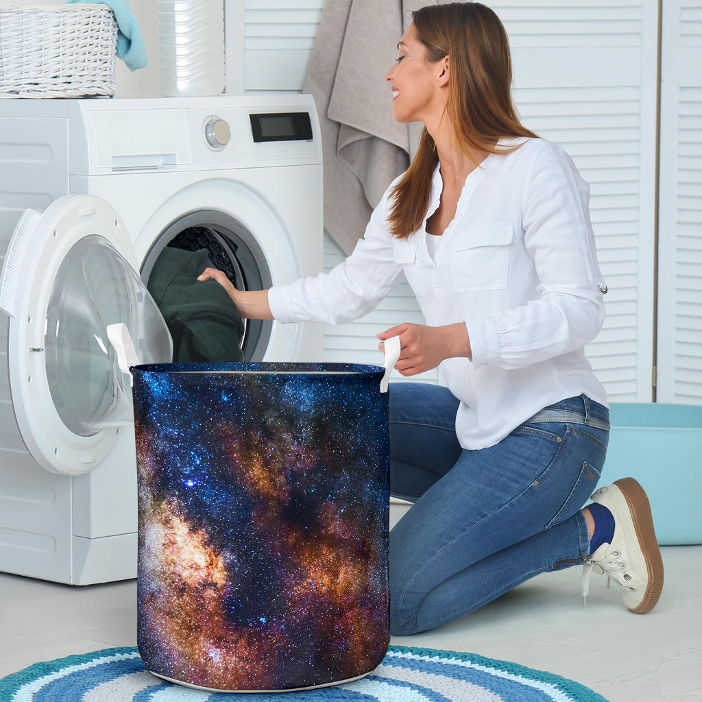 Celestial Milky way Galaxy Laundry Basket