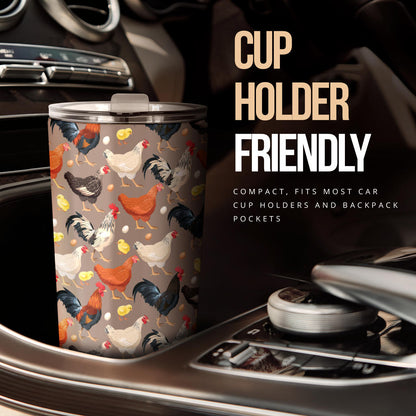 Chicken Evolution Pattern Tumbler