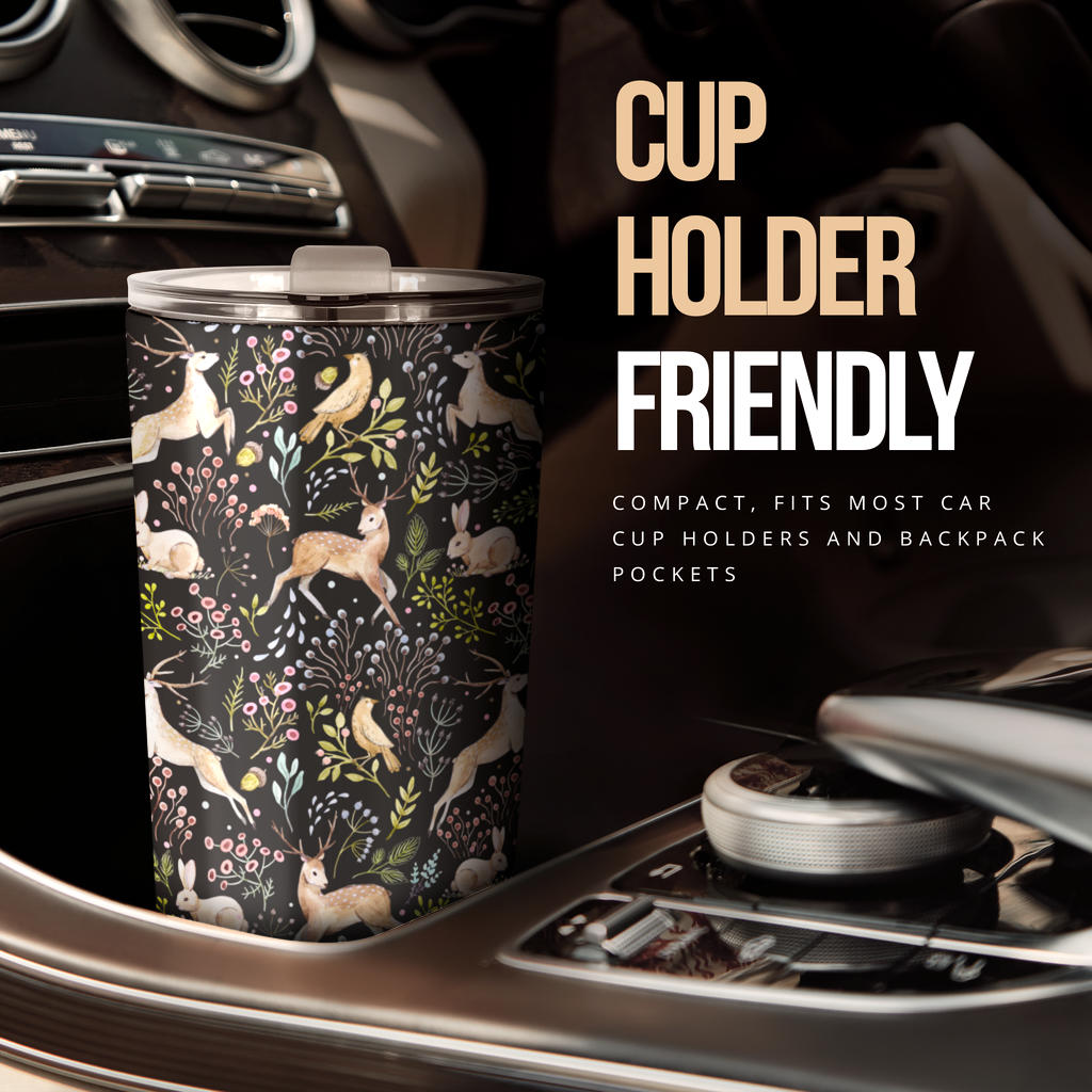 Deer Floral Jungle Tumbler