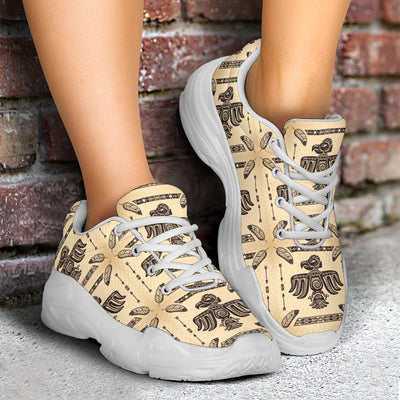 Native American Themed Design Print Chunky Sneakers