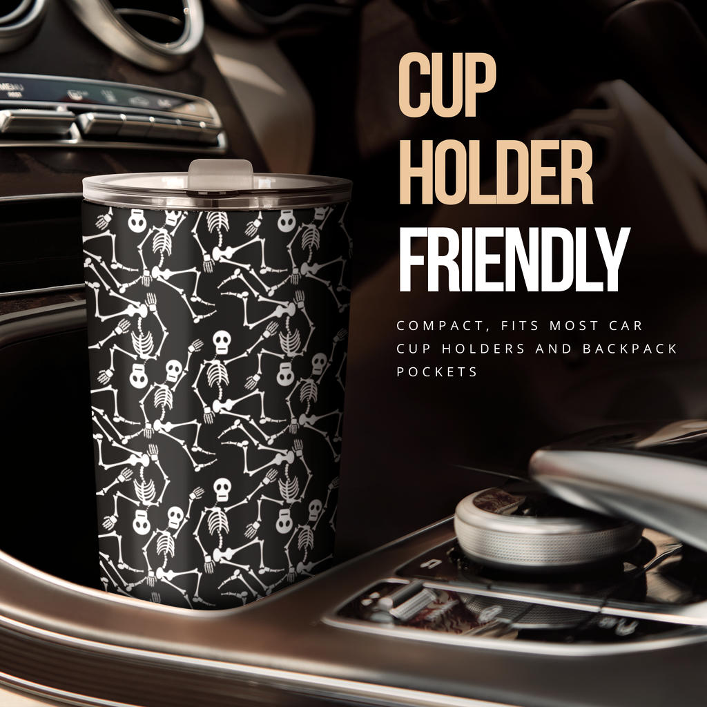 Skeleton Themed Print Tumbler