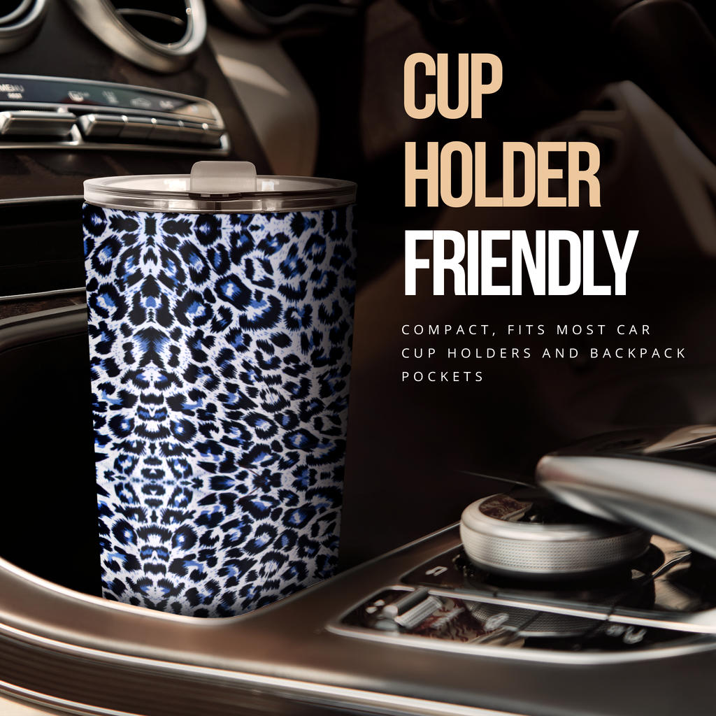 Leopard Blue Skin Print Tumbler