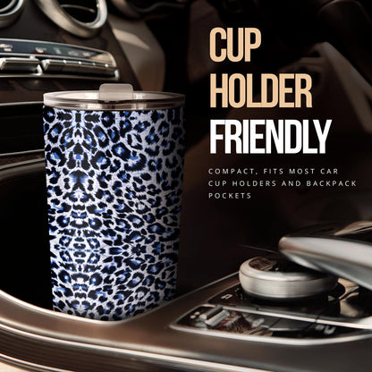 Leopard Blue Skin Print Tumbler
