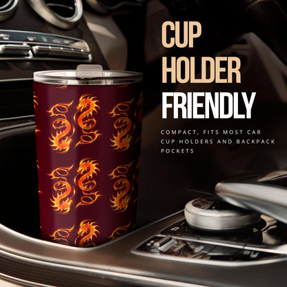 Dragons Fire Design Tumbler