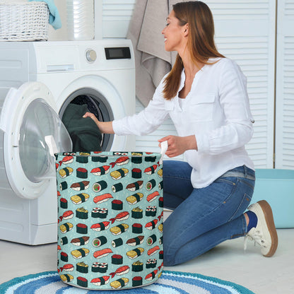Sushi Pattern Design Laundry Basket