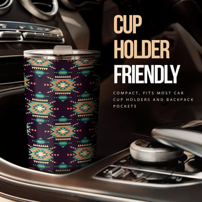 Navajo Geometric Style Print Pattern Tumbler