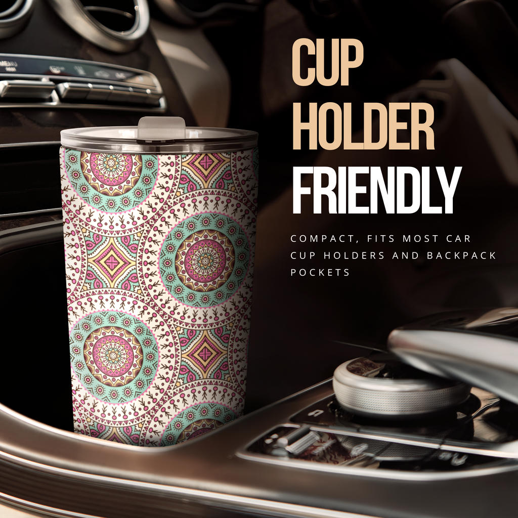 Bohemian Round Style Print Tumbler