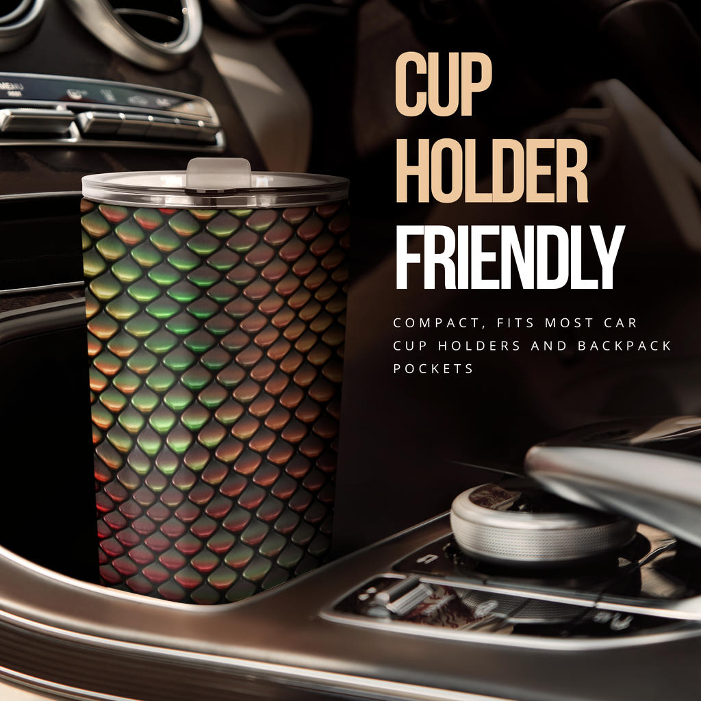 Snake Skin Colorful Print Tumbler