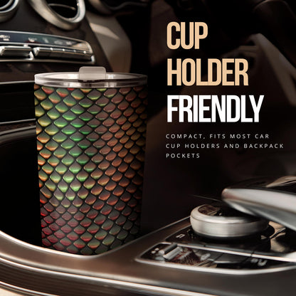 Snake Skin Colorful Print Tumbler