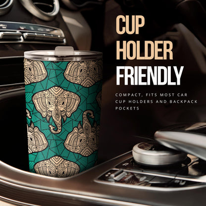 Boho Head Elephant Tumbler