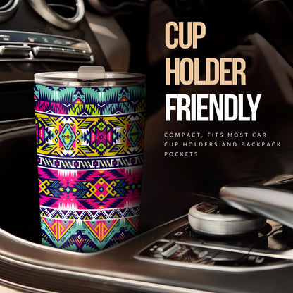 Indian Navajo Color Themed Design Print Tumbler