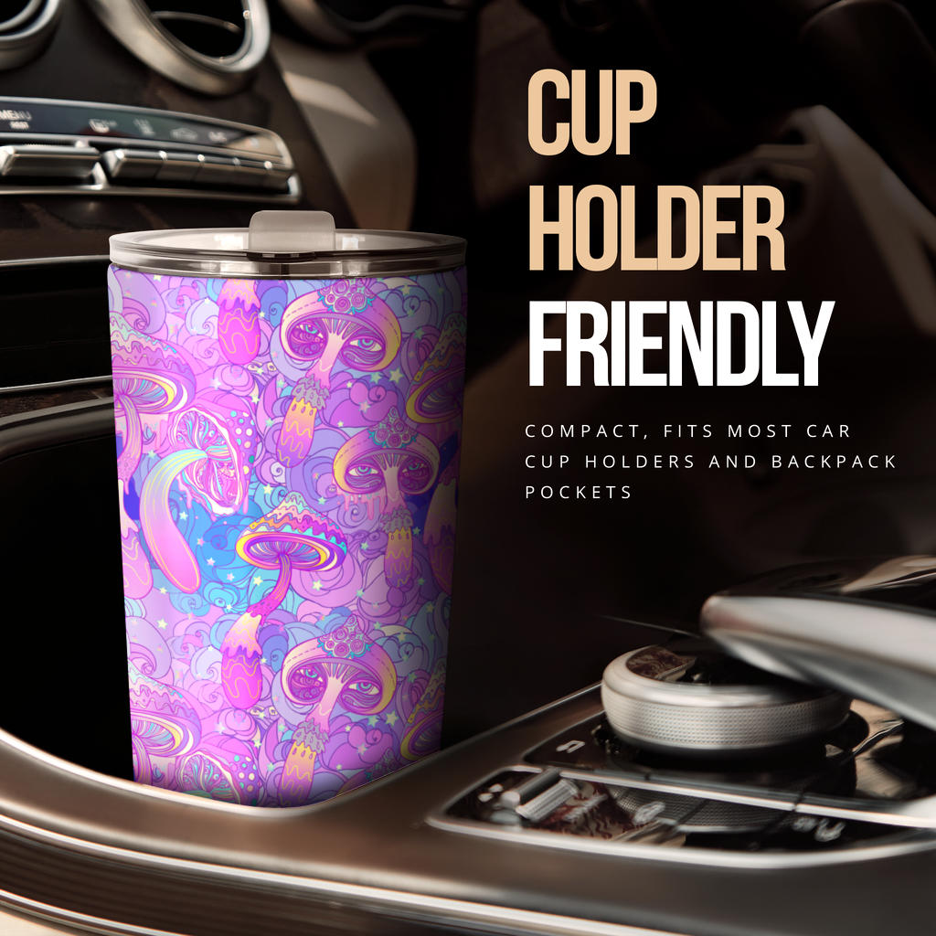 Psychedelic Trippy Mushroom Print Tumbler