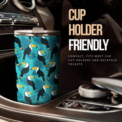 Toucan Parrot Pattern Print Tumbler
