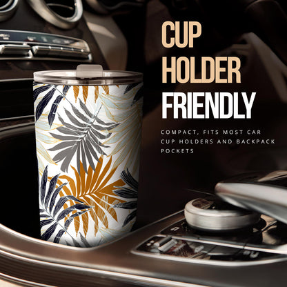 Colorful Tropical Palm Leaves Tumbler