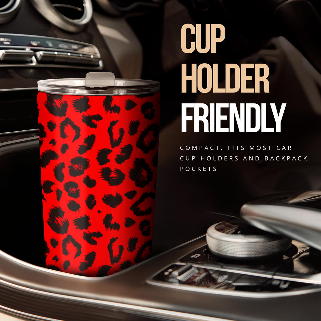 Leopard Red Skin Print Tumbler