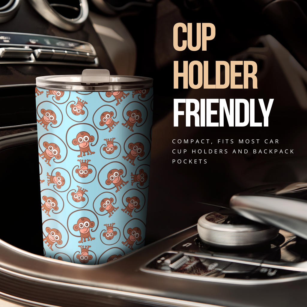 Monkey Cute Design Themed Print Tumbler