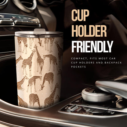 Giraffe Pattern Design Print Tumbler