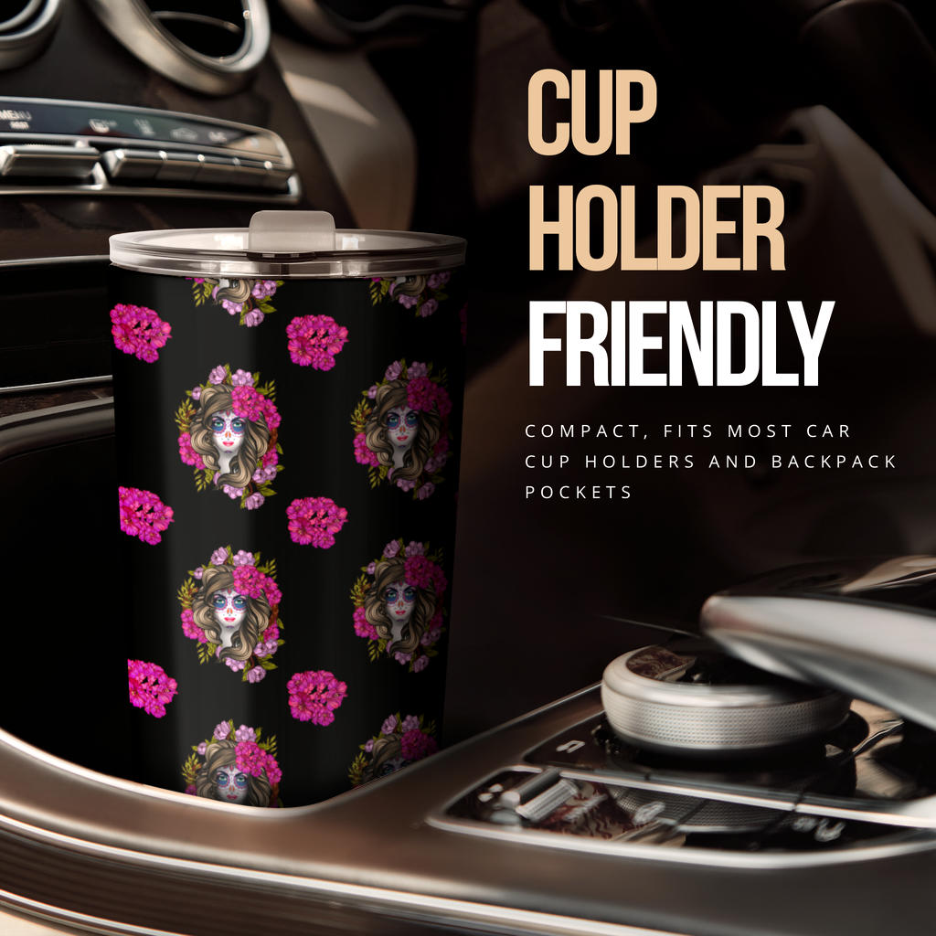 Day of the Dead Makeup Girl Tumbler