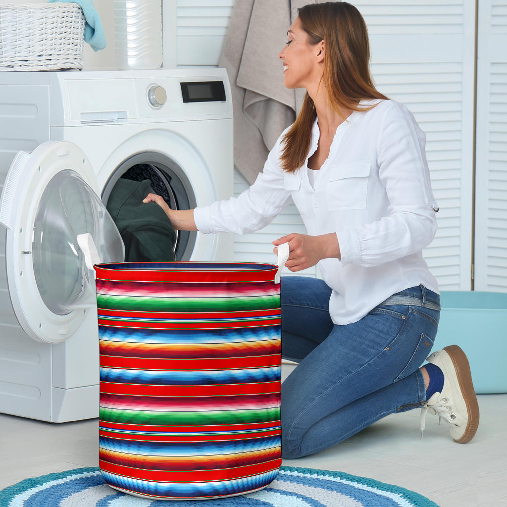Serape Print Laundry Basket
