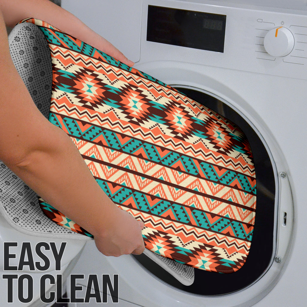 Navajo Western Style Print Pattern Bathroom Mat Set