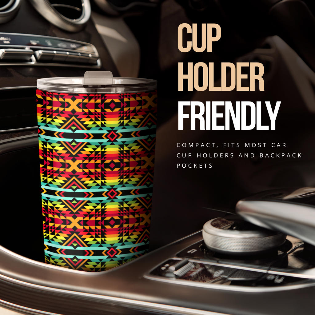 Kente Red Design African Print Tumbler