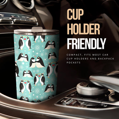 Penguin Love Print Tumbler