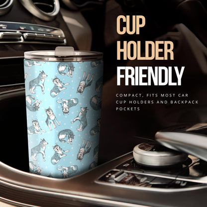 Wolf Design Print Pattern Tumbler