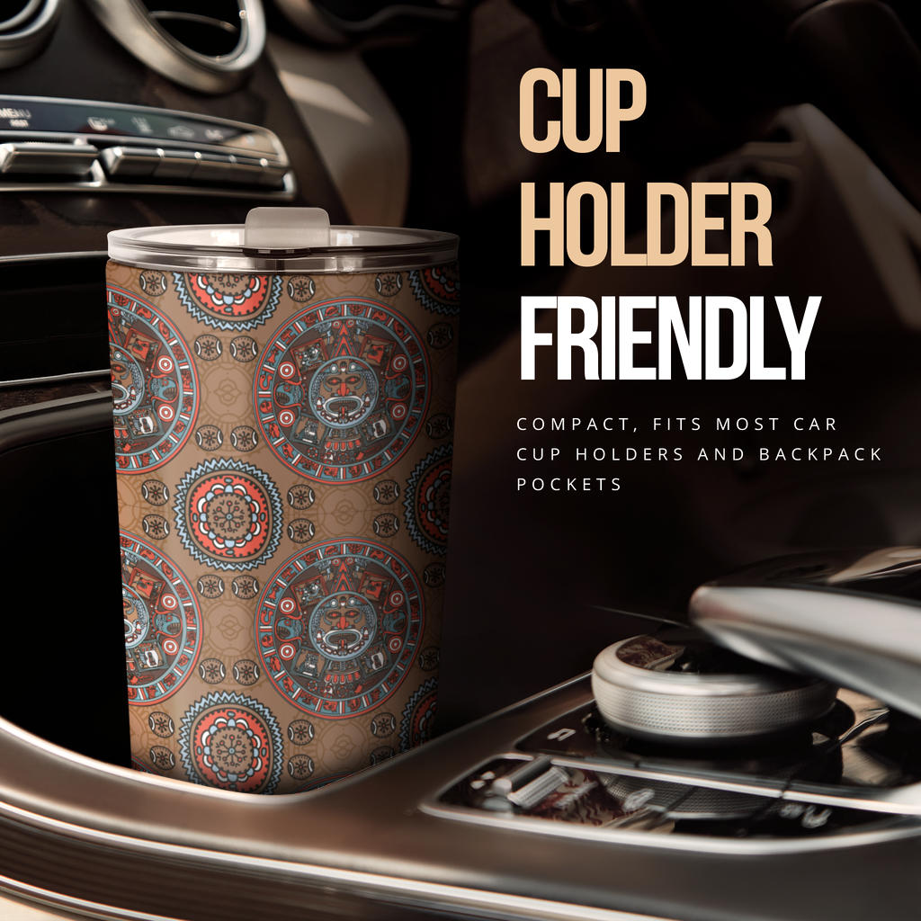 Calendar Aztec Design Print Pattern Tumbler