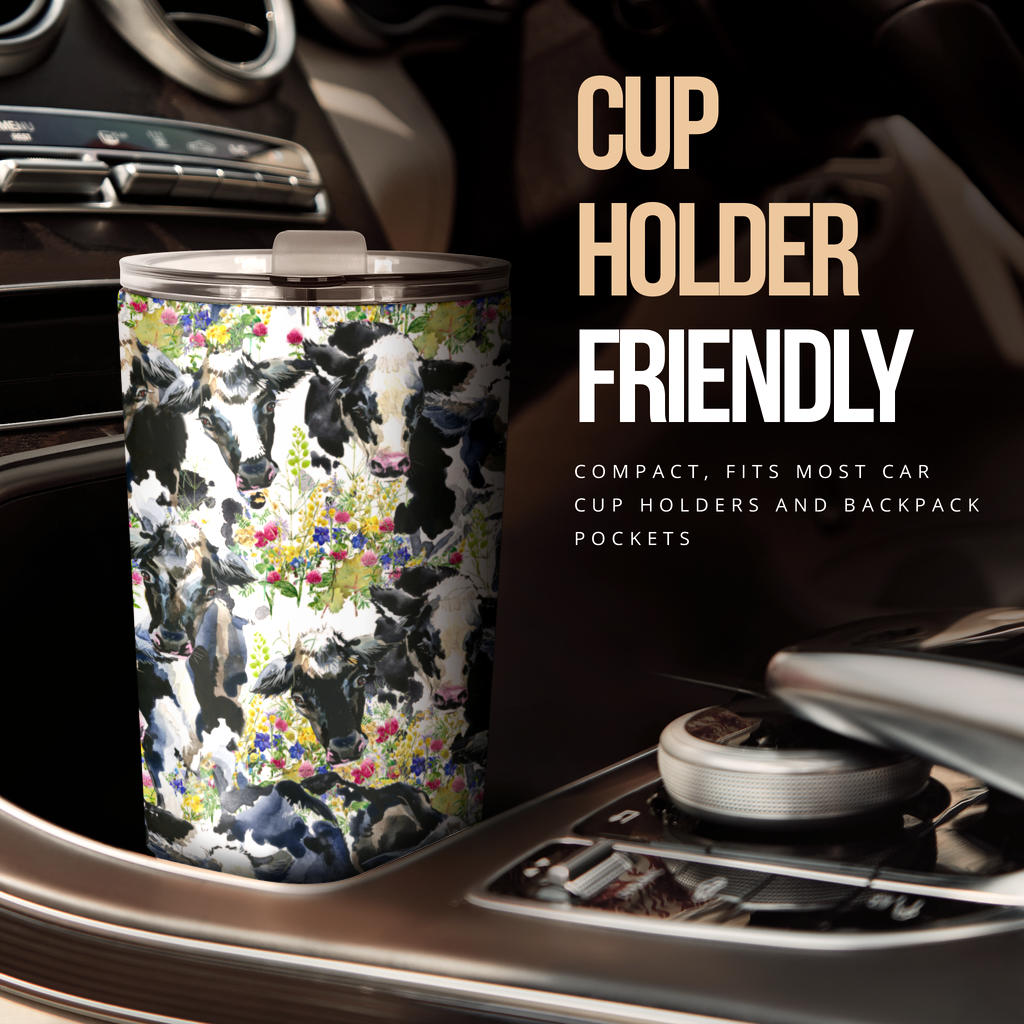 Cow Watercolor Print Pattern Tumbler