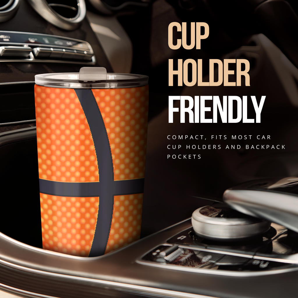 Basketball Texture Print Pattern Tumbler