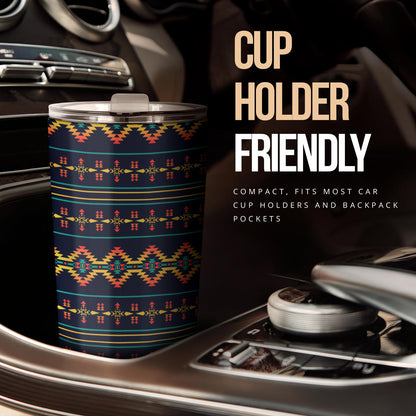 Southwest American Design Themed Print Tumbler