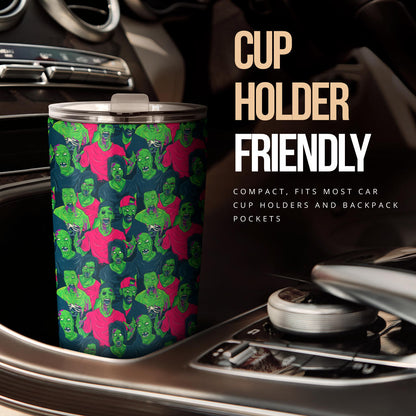 Zombie Themed Design Pattern Print Tumbler