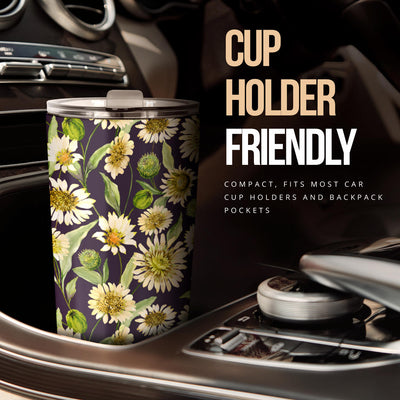 Daisy Vintage Print Pattern Tumbler