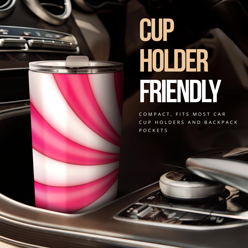 Vortex Twist Swirl Candy Print Tumbler