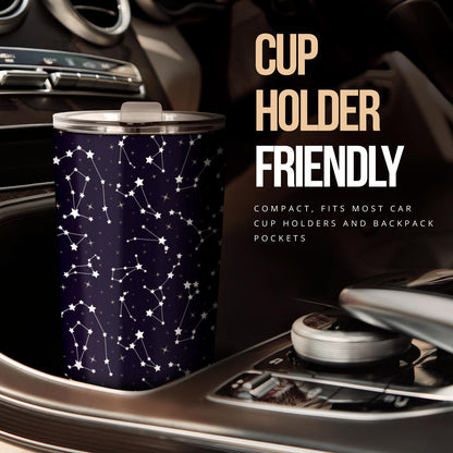 Zodiac Star Pattern Design Print Tumbler
