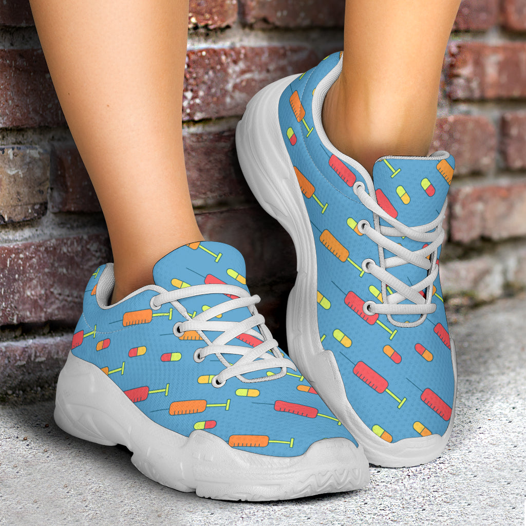 Phlebotomist Medical Pattern Chunky Sneakers