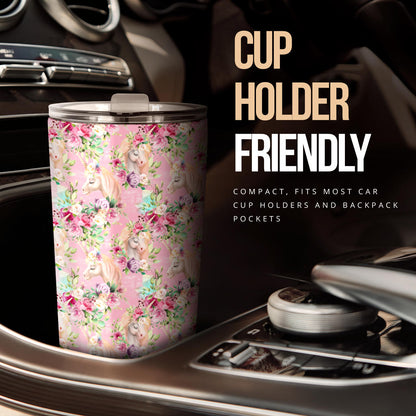 Unicorn Princess with Rose Tumbler