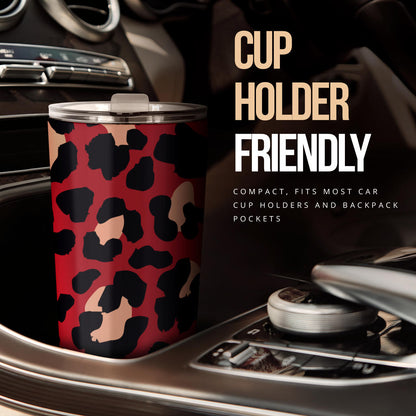 Cheetah Red Print Pattern Tumbler