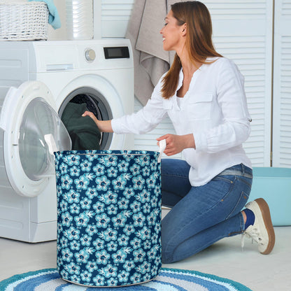 Hibiscus Flower Hawaiian Themed Laundry Basket