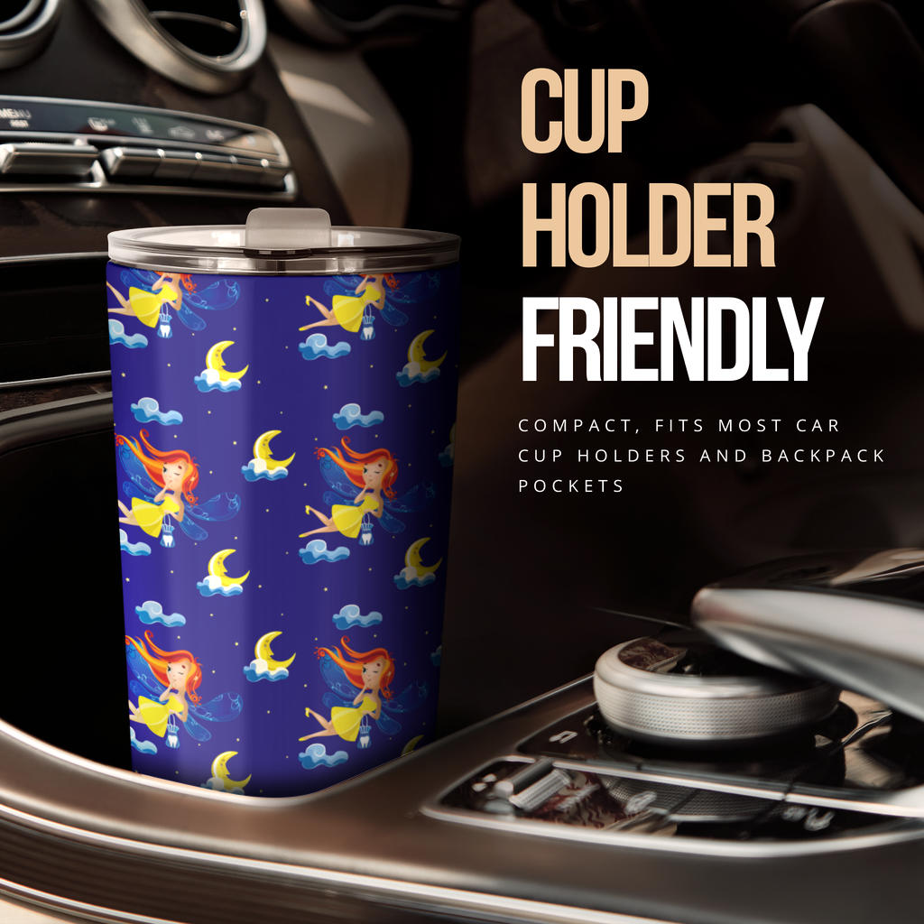 Fairy with Moon Print Pattern Tumbler