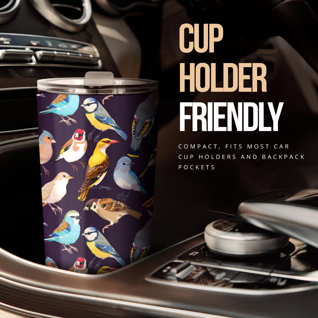 Bird Cute Print Pattern Tumbler